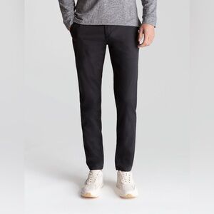 Birddogs Stretch Khakis Slim Fit Pants 32 x 30 black golf office casual career